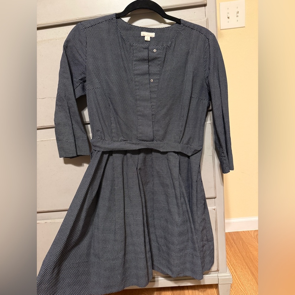 TRUE Vintage GAP Navy Fitted Dress with White Polka Dots